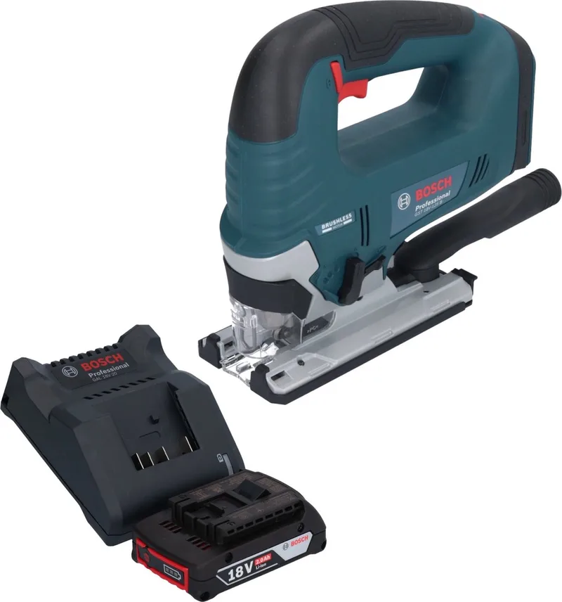 Bosch GST 18V-125 B Professional accu-decoupeerzaag 18 V 125 mm borstelloos + 1x accu 2,0 Ah + oplader de Bosch Professional – image du produit
