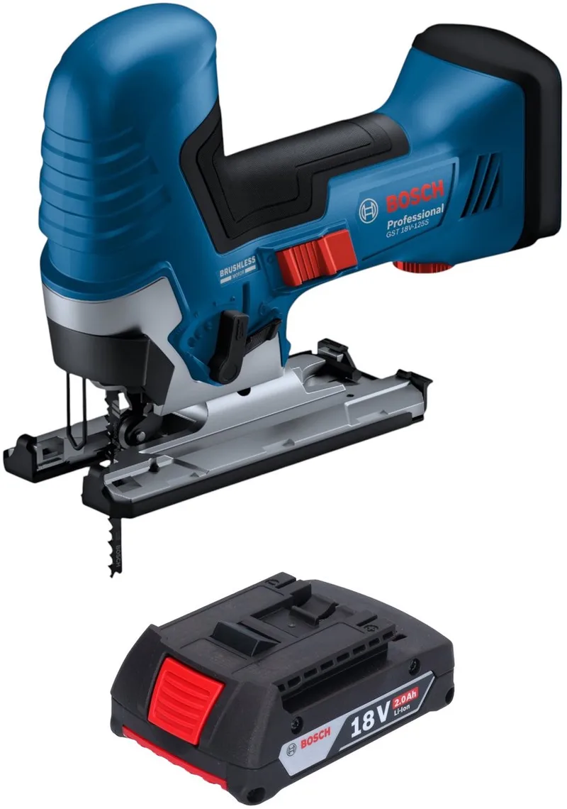 Bosch GST 18V-125 S Professionele accudecoupeerzaag 18 V 125 mm borstelloos + 1x accu 2.0 Ah - zonder oplader de Bosch Professional – image du produit