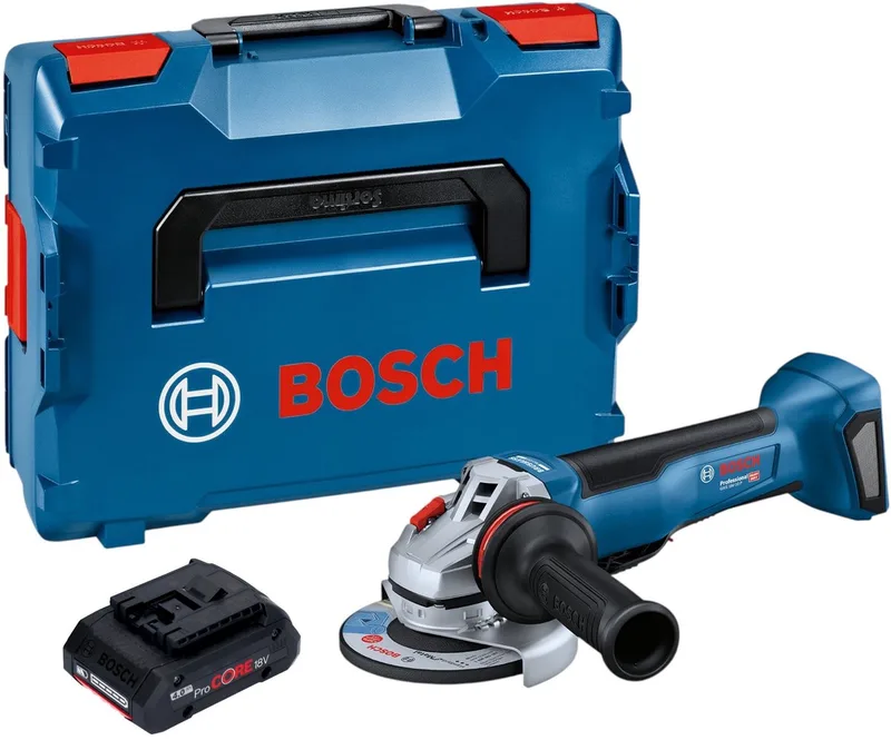 Bosch GWS 18V-10 P Professional accu-haakse slijper 18 V 125 mm borstelloos + 1x ProCORE-accu 4,0 Ah + L-Boxx - zonder oplader de Bosch Professional – image du produit
