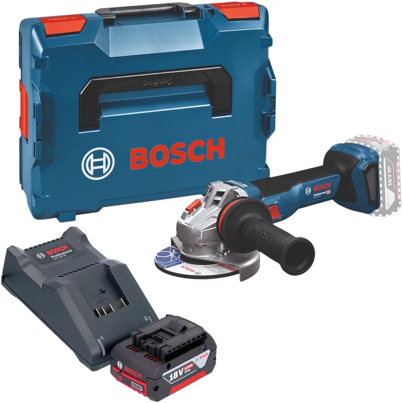 Bosch GWS 18V-11 Professional accu haakse slijper 18 V 125 mm borstelloos + L-Boxx ( 06019N4102 ) - zonder accu, zonder oplader von Bosch Professional – Produktbild
