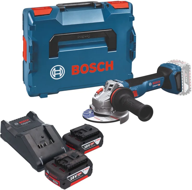 Bosch GWS 18V-11 Professional accu haakse slijper 18 V 125 mm borstelloos + L-Boxx ( 06019N4102 ) - zonder accu, zonder oplader van Bosch Professional – productafbeelding