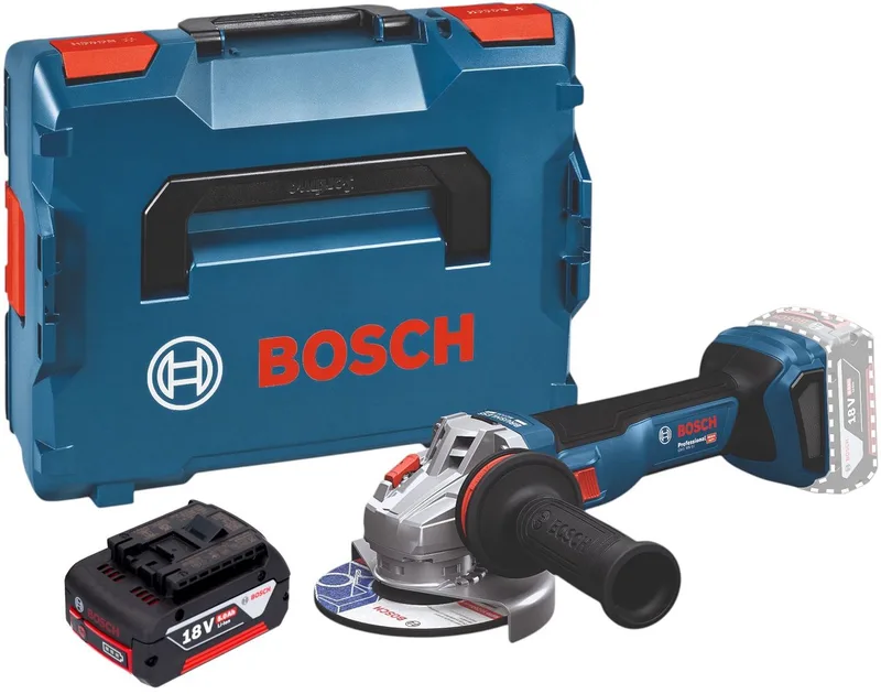 Bosch GWS 18V-11 Professional accu haakse slijper 18 V 125 mm borstelloos + L-Boxx ( 06019N4102 ) - zonder accu, zonder oplader fra Bosch Professional – produktbillede