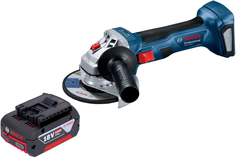 Bosch GWS 18V-7 Professionele accu haakse slijper 18 V 115 mm borstelloos + 1x accu 4.0 Ah - zonder lader de Bosch Professional – image du produit