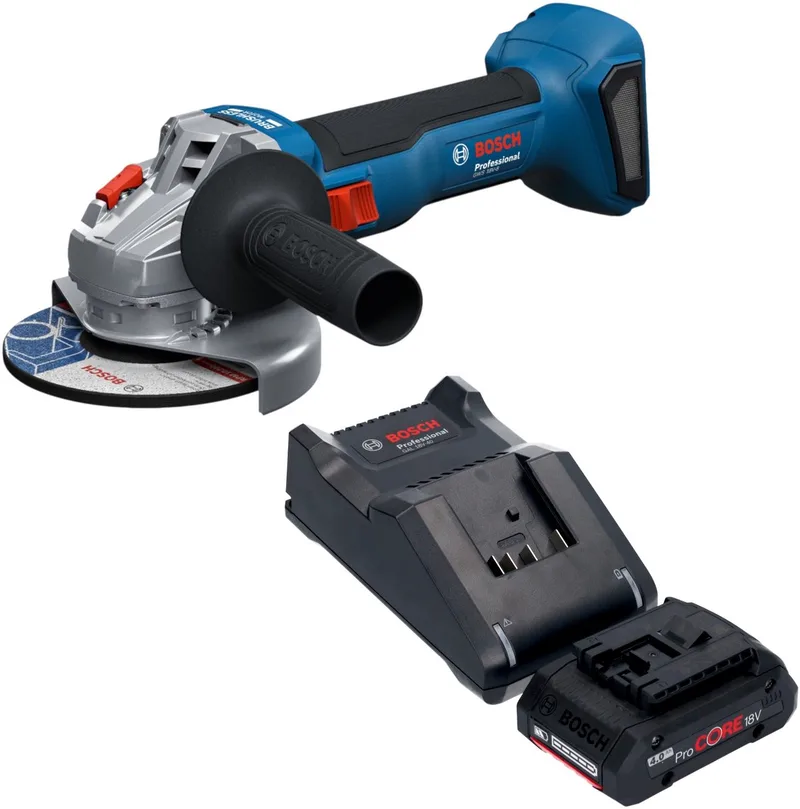Bosch GWS 18V-8 Professional accu-haakse slijper 18 V 125 mm borstelloos + 1x ProCORE-accu 4,0 Ah + oplader von Bosch Professional – Produktbild