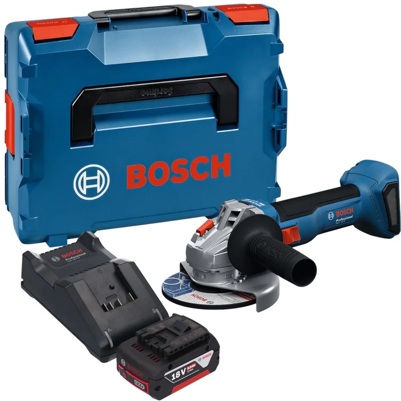 Bosch GWS 18V-8 Profi-hoekslijpmachine 18 V 125 mm borstelloos + 1x accu 5.0 Ah + lader + L-Boxx fra Bosch Professional – produktbillede