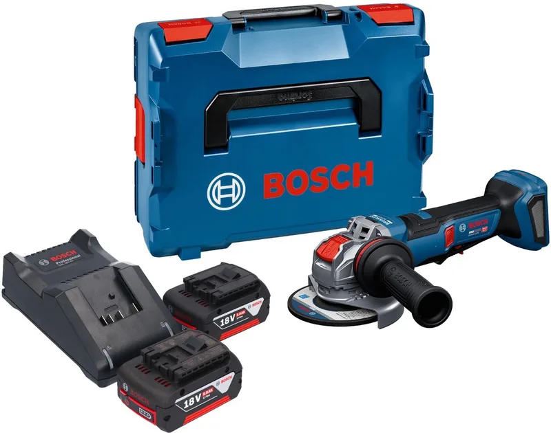 Bosch GWX 18V-11 PS accu haakse slijper 18 V 125 mm + L-Boxx ( 06019N4400 ) - zonder accu, zonder oplader de Bosch Professional – image du produit