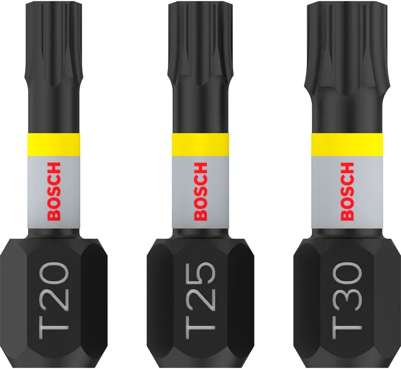 Bosch Impact Control Serie - Torx Schroefbit Set - T20, T25, T30 - 25mm de Bosch Professional – image du produit
