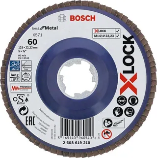 Bosch Lamellenschijf Xlock 125 k60 by Bosch Professional – product image 1 of 2