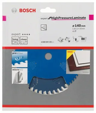 Bosch Ø 140 x 1,8 x 20mm 42T Cirkelzaagblad EXPERT High Pressure Laminate - Professional - 2608644131 de Bosch Professional – image du produit 2 sur 2