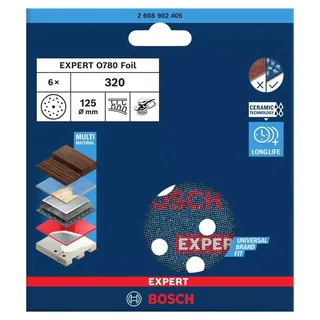 Bosch P320 125mm Schuurschijf (6 stuks) - Professional EXPERT - 2608902405 by Bosch Professional – product image 2 of 6
