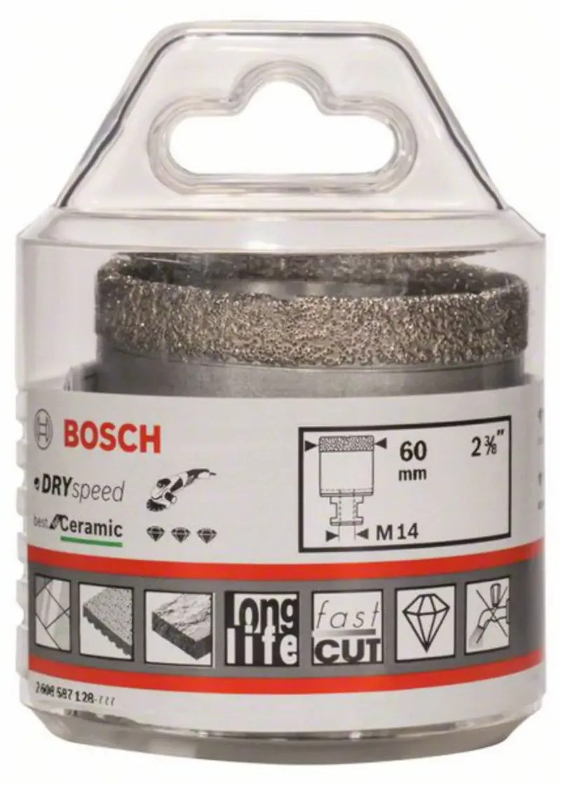 Bosch Power Tools 2608587128 Diamantboor droog 60 mm Van diamant voorzien 1 stuk(s) de Bosch Professional – image du produit 2 sur 2