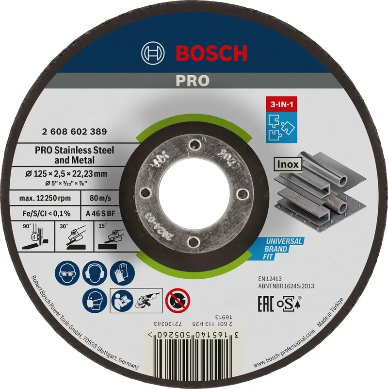 Bosch Power Tools 2608602389 Trennscheibe gekröpft 125 mm 1 St. Metall de Bosch Professional – image du produit