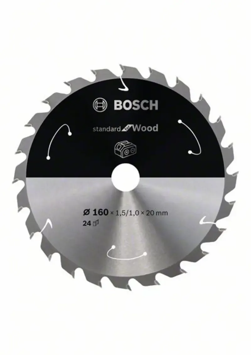 Bosch Power Tools 2608837676 Hartmetall Kreissägeblatt 160 x 20 mm Zähneanzahl: 24 1 St. by Bosch Professional – product image