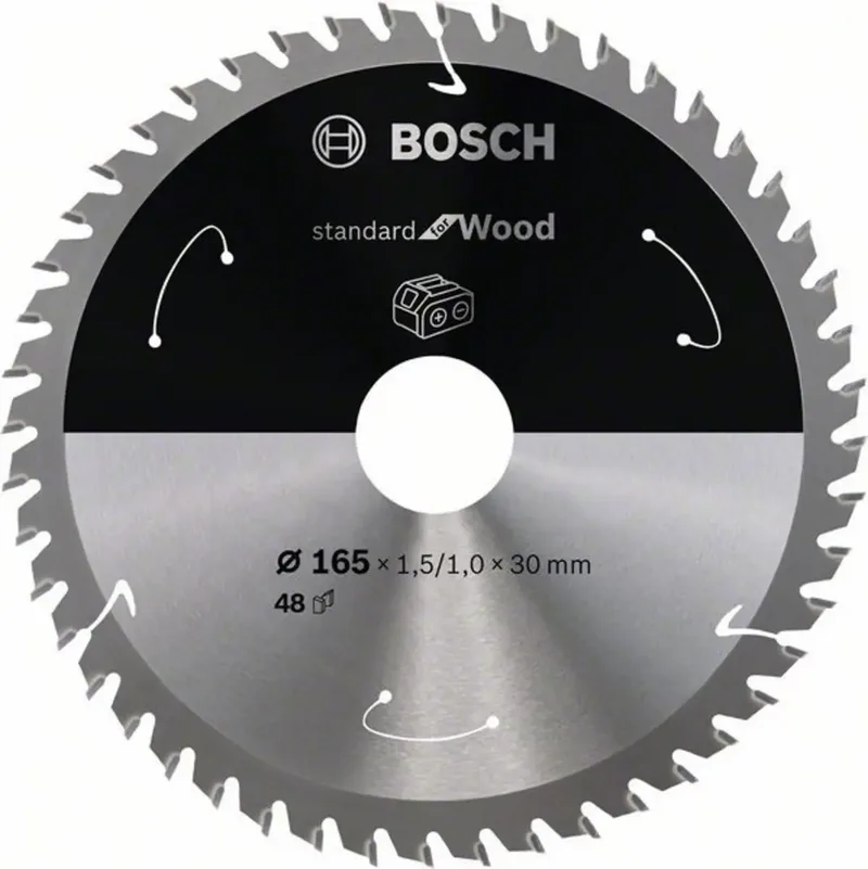 Bosch Power Tools 2608837689 Hartmetall Kreissägeblatt 165 x 30 mm Zähneanzahl: 48 1 St. de Bosch Professional – image du produit