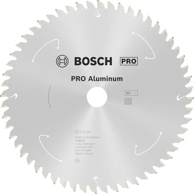 Bosch Power Tools 2608837769 Kreissägeblatt 190 x 20 mm Zähneanzahl: 56 1 St. by Bosch Professional – product image