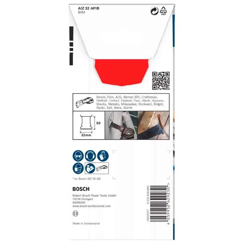Bosch PRO AIZ 32 APIB zaagblad voor multifunctionele gereedschappen 32 x 50 mm - 2608666240 by Bosch Professional – product image 3 of 6
