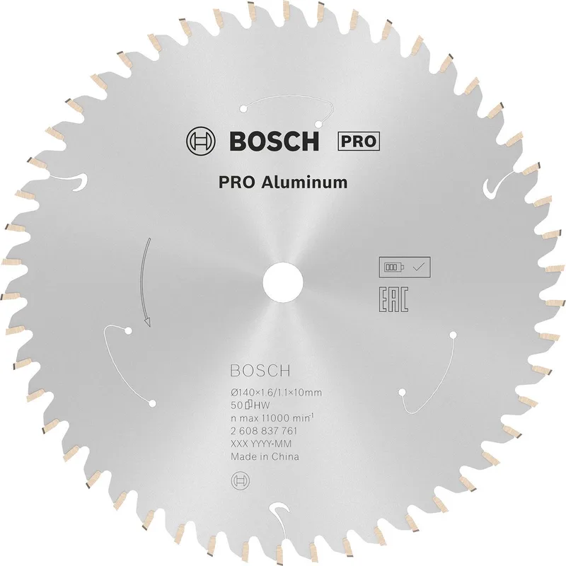 Bosch Accessories 2608837761 2608837761 Lame de scie circulaire 140 x 10 mm Nombre de dents: 50 1 pc(s) de Bosch Professional – image du produit