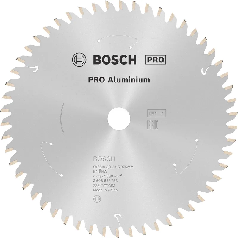 Bosch Accessories 2608837758 2608837758 Lame de scie circulaire 165 x 15.875 mm Nombre de dents: 54 1 pc(s) de Bosch Professional – image du produit
