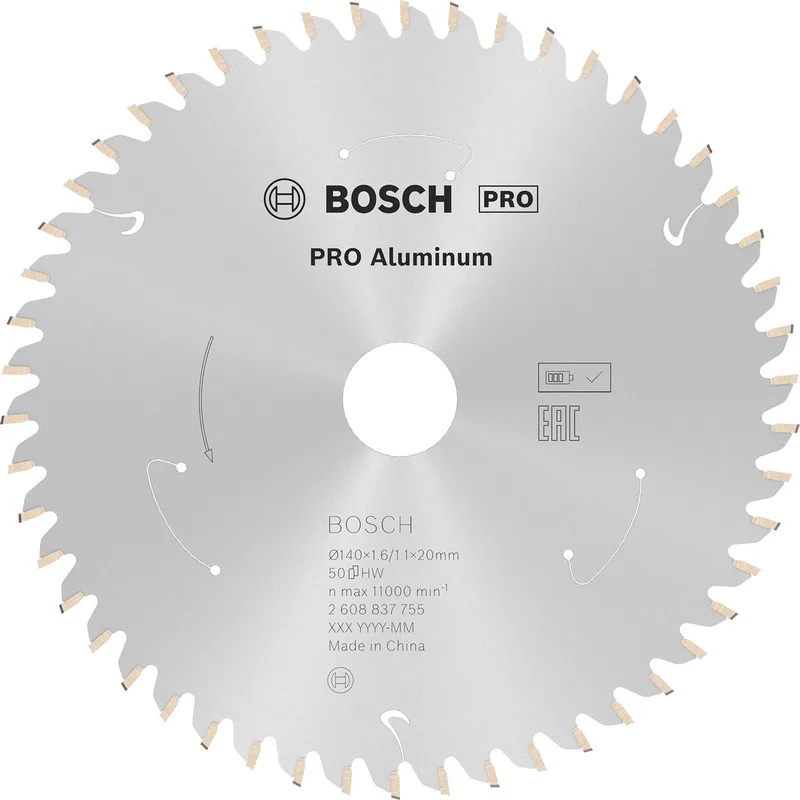 Bosch PRO Aluminium accus cirkelzaagblad 140 x 1,6 x 20 mm - 2608837755 von Bosch Professional – Produktbild