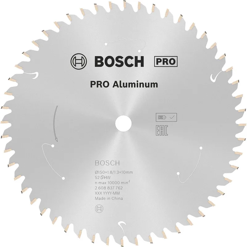 Bosch PRO Aluminium accus cirkelzaagblad 150x1,8x10 mm - 2608837762 de Bosch Professional – image du produit