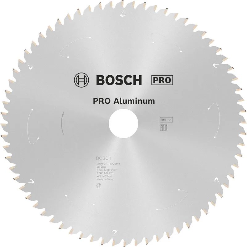 Bosch PRO Aluminium accus cirkelzaagblad 250 x 2,4 x 30 mm - 2608837778 de Bosch Professional – image du produit