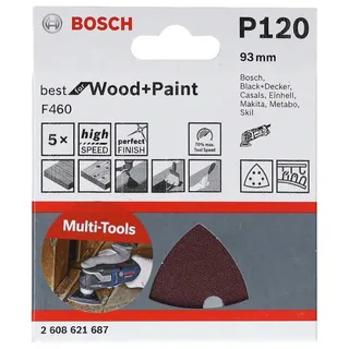 Bosch Accesorios Papier De Verre Delta F460 93 Mm 6p G120 5 Unités de Bosch Professional – image du produit 2 sur 3