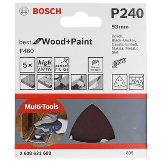 Bosch Accesorios Papier De Verre Delta F460 93 Mm 6p G240 5 Unités de Bosch Professional – image du produit 2 sur 3