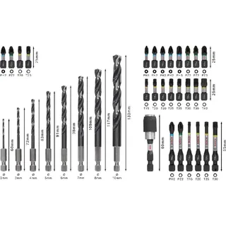 Bosch PRO Impact Schroefbits en Metaalboren Mixed Set 35-dlg. - 2608521U80 von Bosch Professional – Produktbild 5 von 6