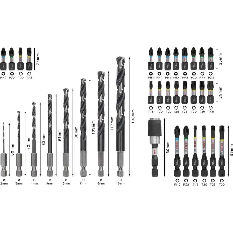 Bosch PRO Impact Schroefbits en Metaalboren Mixed Set 35-dlg. - 2608521U80 von Bosch Professional – Produktbild 5 von 6