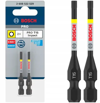 Bosch PRO Impact Torx T15 Bits 55mm 2 Stuks by Bosch Professional – product image 1 of 6
