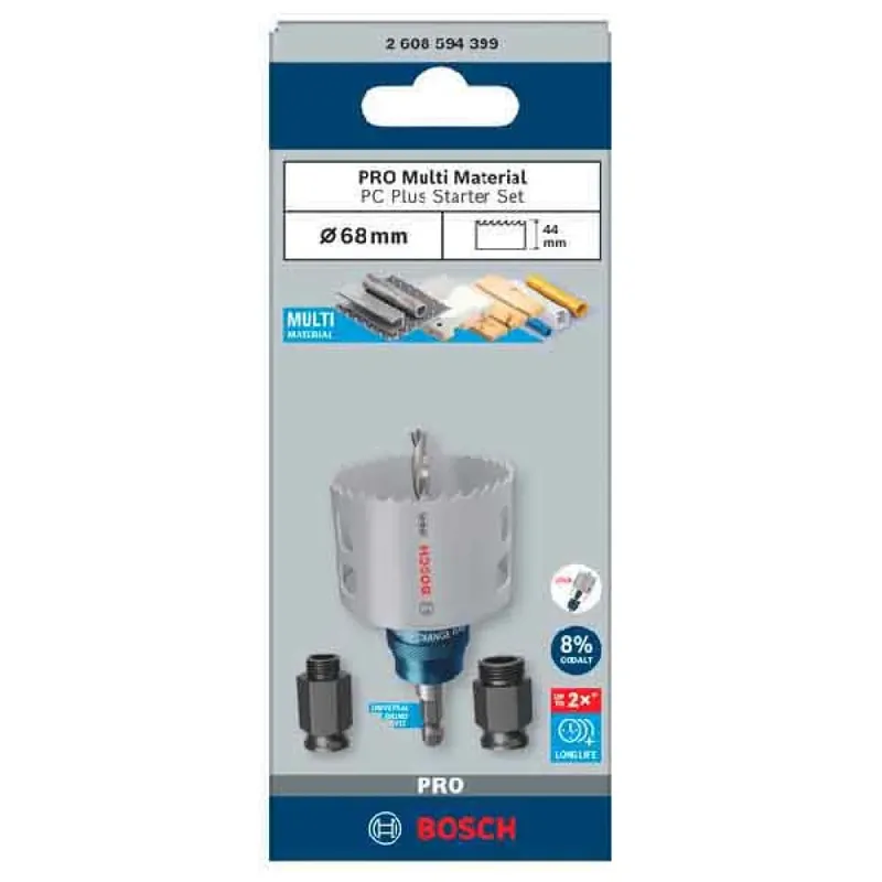 Bosch PRO Multi Materiaal PC Plus gatenzaag 68 mm starterset - 26... by Bosch Professional – product image 2 of 2