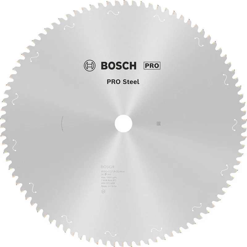 Bosch PRO Steel Zaagblad voor cirkelzagen netstroom/snoer 355 x 2,2 x 25,4 mm T90 - 2608844871 von Bosch Professional – Produktbild