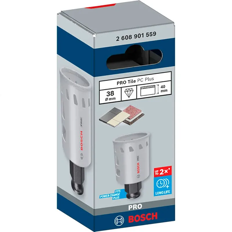 Bosch PRO Tile PC Plus Lochsäge 38 mm HS - 2608901559 by Bosch Professional – product image 3 of 6