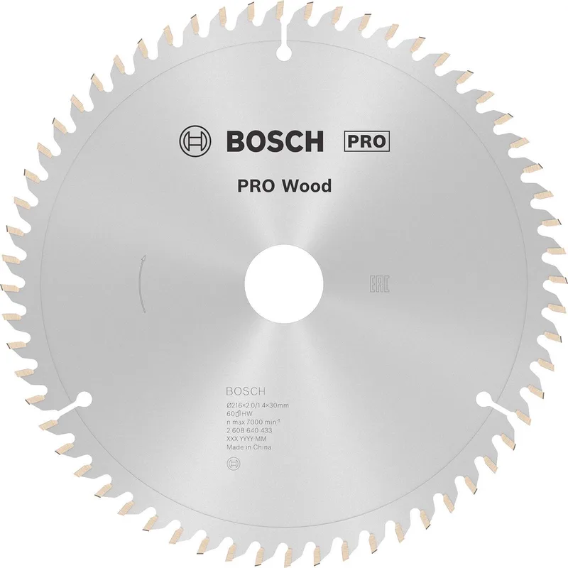 Bosch PRO Wood cirkelzaagblad, 216 x 2 x 30 mm by Bosch Professional – product image 1 of 2