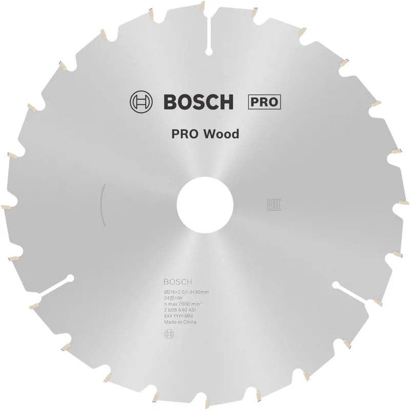 Bosch PRO Wood cirkelzaagblad, 216 x 2 x 30 mm by Bosch Professional – product image 1 of 2