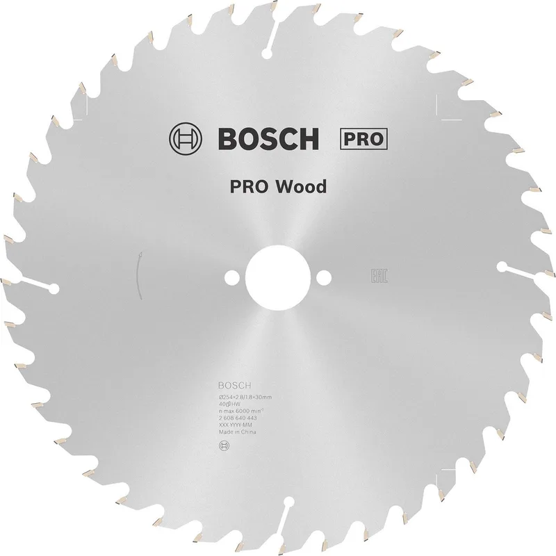 Bosch PRO Wood cirkelzaagblad, 254 x 2,8 x 30 mm by Bosch Professional – product image 1 of 2