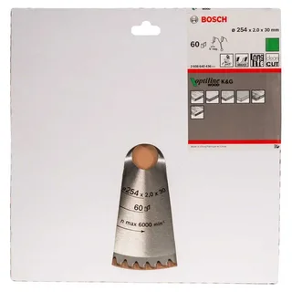 Bosch PRO Wood cirkelzaagblad, 254 x 2 x 30 mm de Bosch Professional – image du produit 2 sur 2