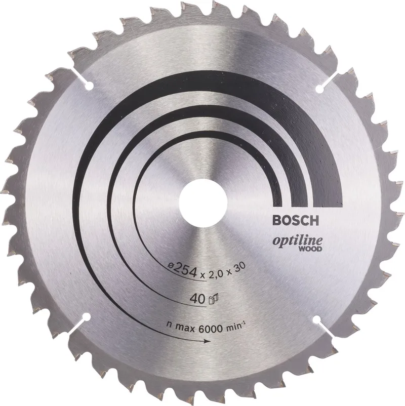 Bosch PRO Wood cirkelzaagblad, 254 x 2 x 30 mm de Bosch Professional – image du produit