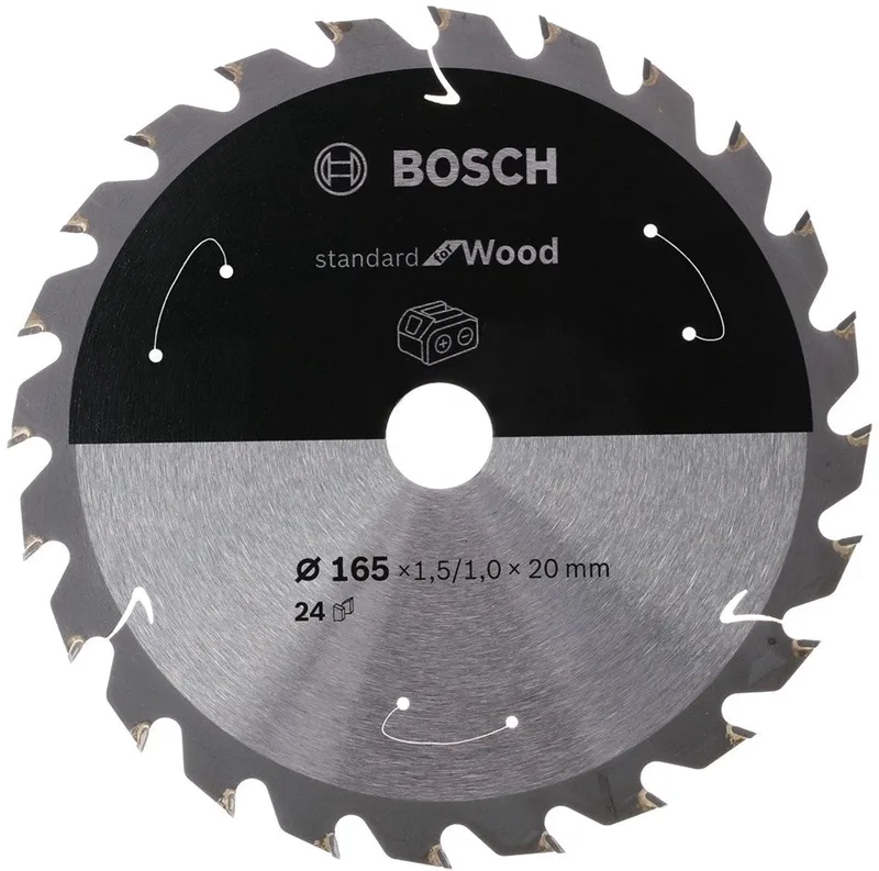 Bosch PRO Wood snoerloos zaagblad voor cirkelzagen 165 x 1,5 x 30 mm - 2608837688 de Bosch Professional – image du produit