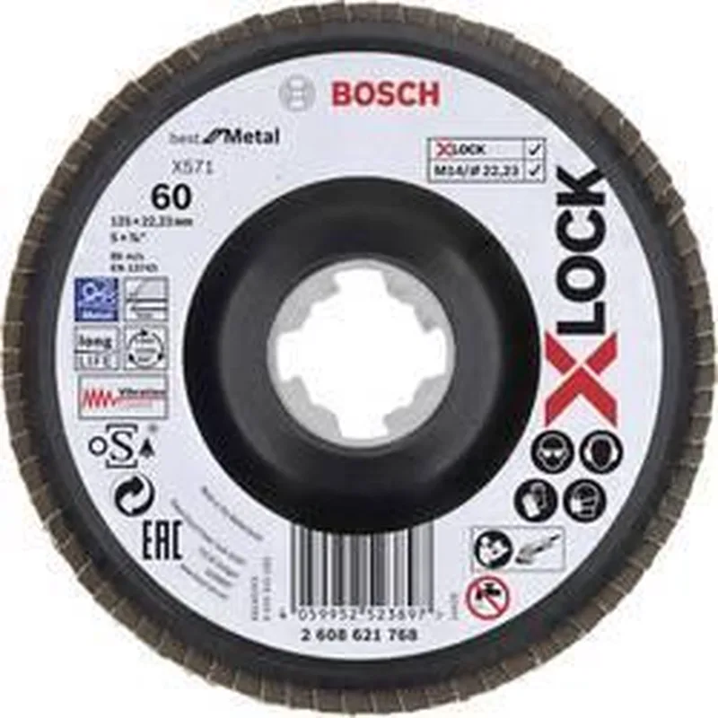 Bosch PRO X571 X-Lock lamellenschijf 125 mm G60 - 2608621768 de Bosch Professional – image du produit 1 sur 2