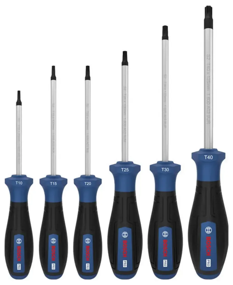 Bosch Professional 1600A039PC Schraubendreher-Set 6teilig TX von Bosch Professional – Produktbild