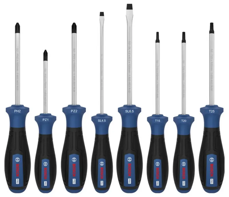 Bosch Professional 1600A039PF Schraubendreher-Set 8teilig PH, PZ, TX, Schlitz by Bosch Professional – product image