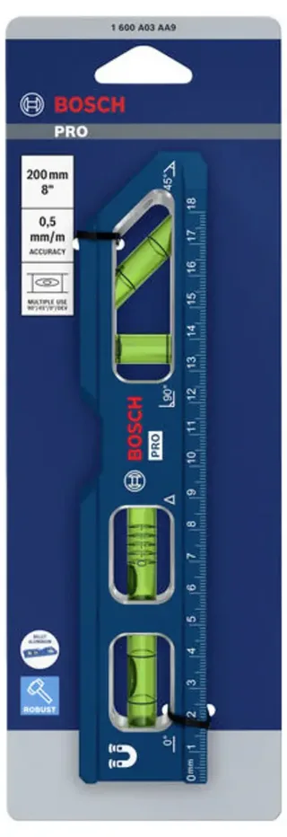 Bosch Professional 1600A03AA9 1600A03AA9 Torpedo-Wasserwaage 200 mm by Bosch Professional – product image 2 of 2