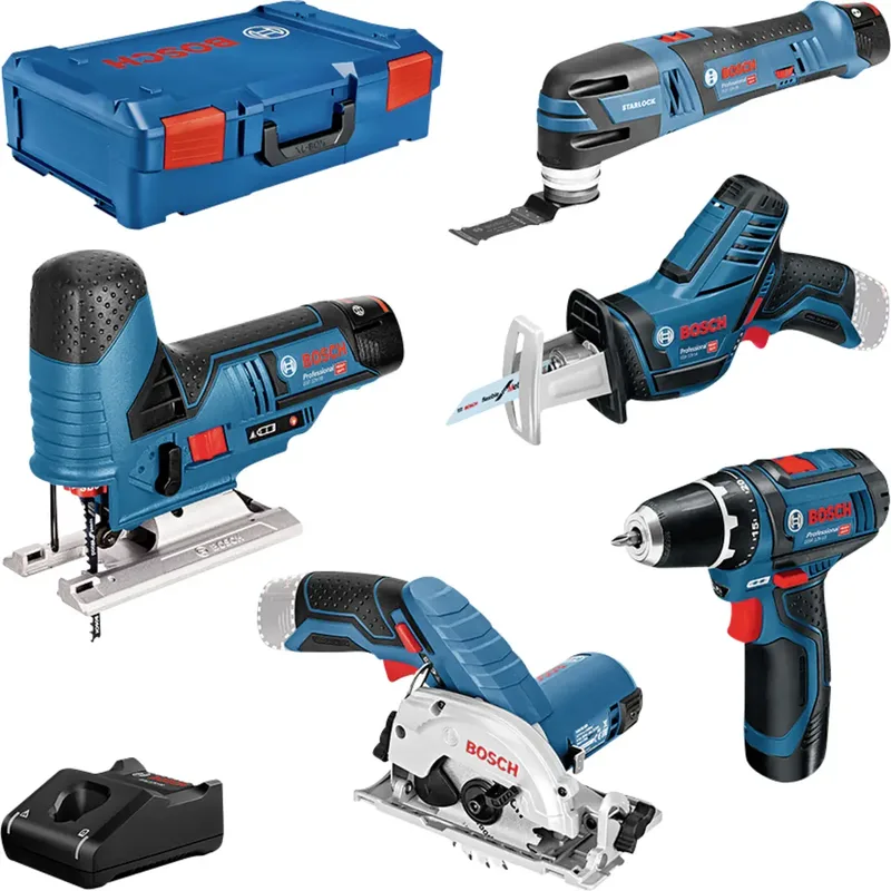 Bosch Professional 5 tool KIT + GBA + GAL + XL-Boxx 0615A0017C Werkzeugset Universal 10teilig by Bosch Professional – product image