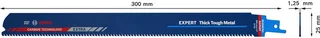 BOSCH reciprozaagblad Expert Dik Hard Metaal lengte 300 mm breedte 25 mm ( 4000837489 ) de Bosch Professional – image du produit 1 sur 6