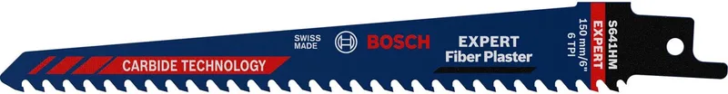 BOSCH Reciprozaagblad Expert Vezelpleister S 641 HM Lengte 150 mm Breedte 19 mm ( 4000837443 ) de Bosch Professional – image du produit 1 sur 6
