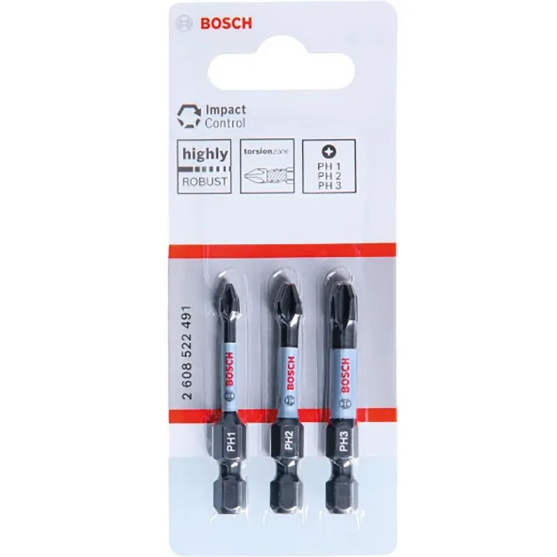 Bosch - Schroefbit Impact Control PH1/2/3 50mm von Bosch Professional – Produktbild 2 von 3