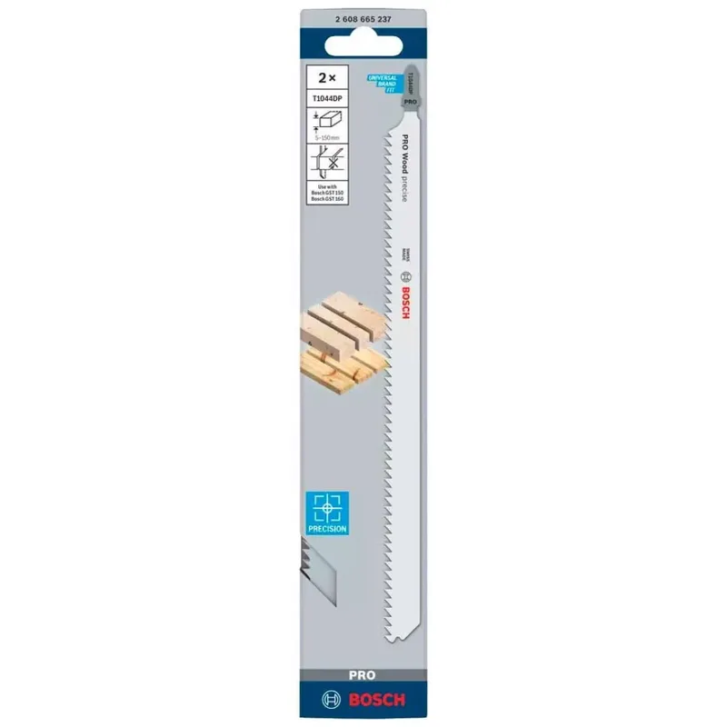 BOSCH ZAAGBLAD T PRO HOUT PRECISE T1044DP - 250 mm - 2 stuks. by Bosch Professional – product image 1 of 3