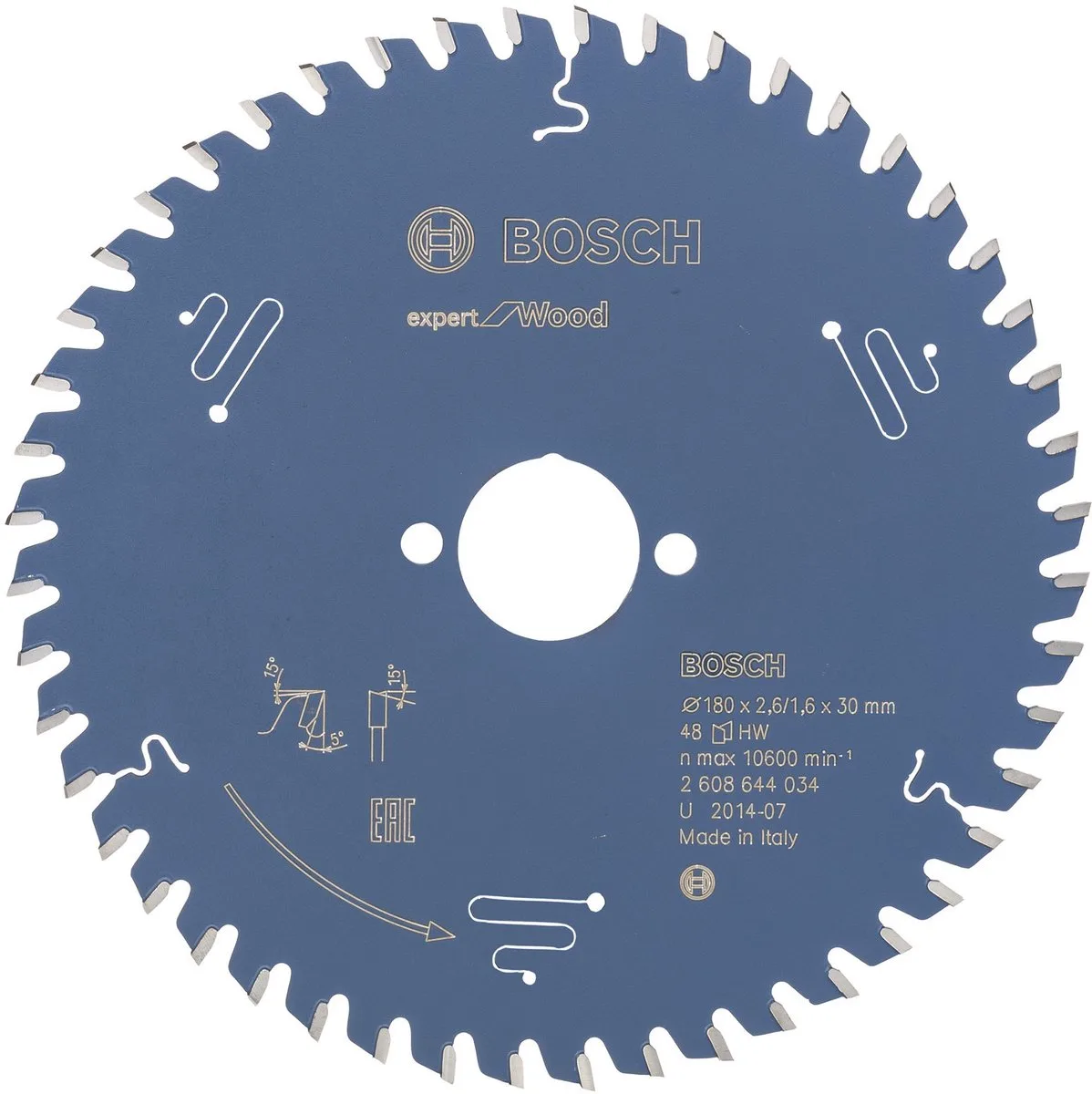 Cirkelzaagblad expert for Wood 165x20x2.6/1.6x36 T de Bosch Professional – image du produit