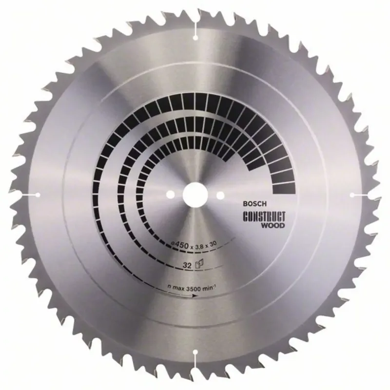 Construct Wood 2608640704 Hartmetall Kreissägeblatt 450 x 30 x 3.8 mm Zähneanzahl: 32 1 St. de Bosch Professional – image du produit
